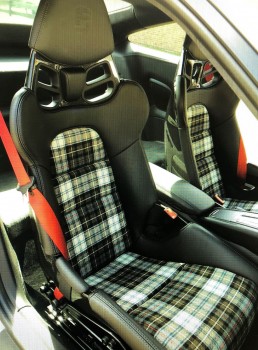 GT3 RS Sitzbezug Inlets 918 Schottenkaro beige klappbar