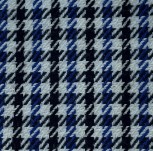 Bezugstoff Pepita / houndstooth blau weiss